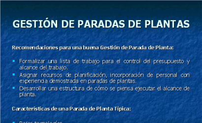 17. Comisionamiento y Partidas Exitosas en Paradas de Planta